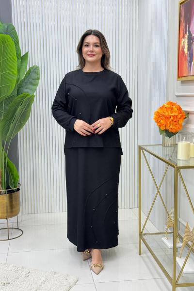 Nisa Etekli Takım  Siyah