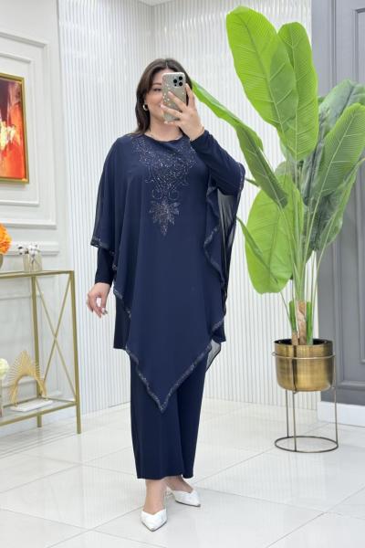 Sacide Takım Lacivert