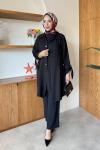 Saliha Üçlü Takım Siyah