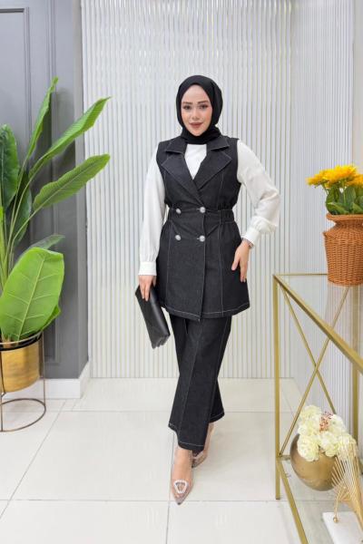 Samira Üçlü Takım Antrasit