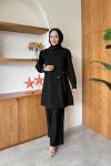 Selcan Tunik Takım  Siyah
