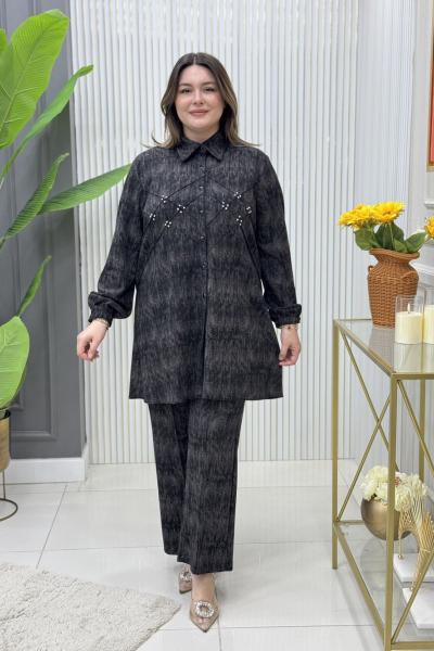 Selin Tunik Takım Siyah