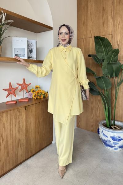 Selinay Tunik Takım Sarı