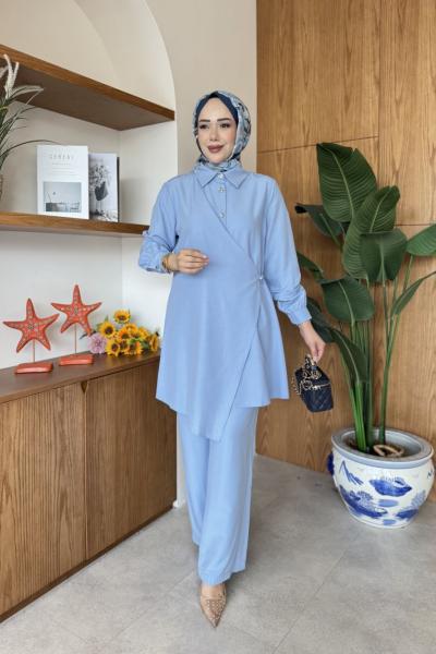Selinay Tunik Takım Bebe Mavisi