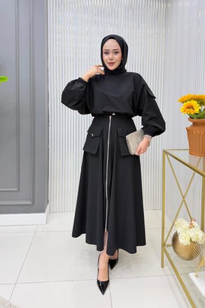 Sertap  Etekli Takım  Siyah