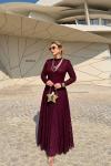 Sümbül Elbise Bordo