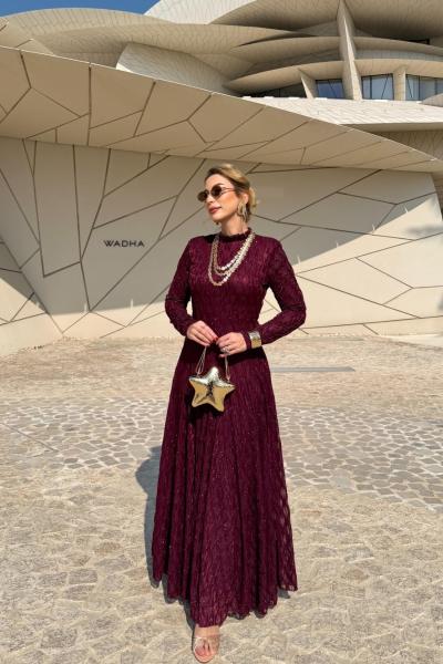 Sümbül Elbise Bordo