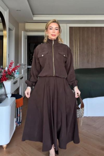Sümeyra Etekli Takım Acı Kahve