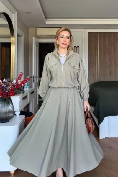 Sümeyra Etekli Takım Çağla Yeşili