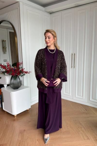 Viola Şık Takım Mor