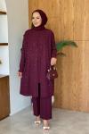 Yaren Tunik Takım Bordo