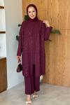 Yaren Tunik Takım Bordo