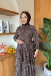 Zehra Elbise Kahverengi