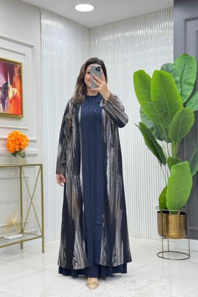 Züleyha Elbise Lacivert