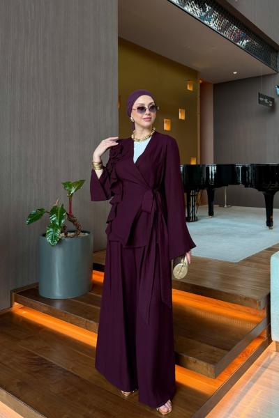 Alis Pantolon Takım Mürdüm MÜRDÜM