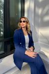 Asel Pantolonlu Takım Lacivert Lacivert