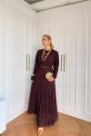 Asil Elbise Bordo Bordo