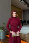 Aslı Elbise Bordo  BORDO