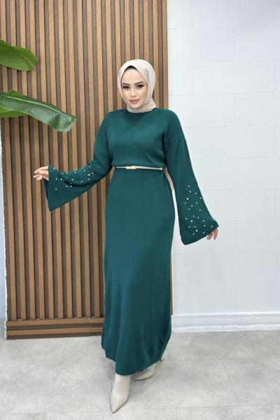 Asrın Elbise Petrol Yeşili Petrol Yeşili