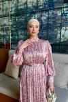 Ayça Elbise Pembe Pembe