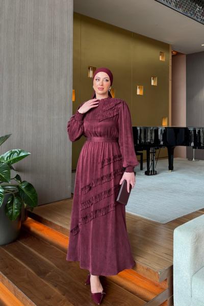 Aycan Elbise Bordo BORDO