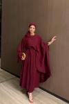 Ayende Elbise Takım Bordo  BORDO