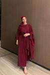 Ayende Elbise Takım Bordo  BORDO