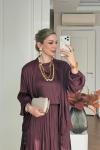 Aygül Etekli Takım Bordo  BORDO