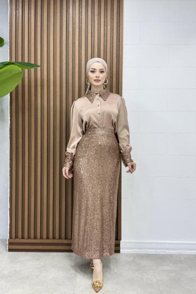 Ayışığı Etekli Takım Kiremit Kiremit