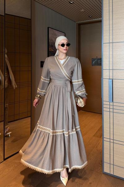 Ayla Etek Takım Vizon  Vizon