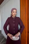 Ayşe Etekli Takım Bordo Bordo