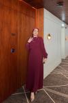 Azize Elbise Bordo Bordo