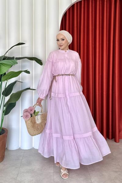Bade Elbise Pembe Pembe