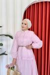 Bade Elbise Pembe Pembe