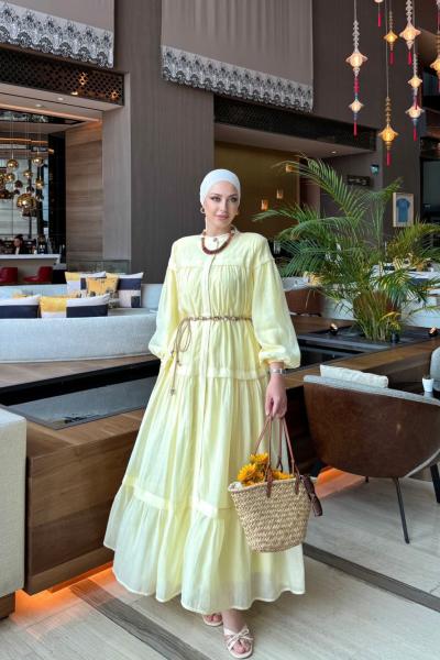 Bade Elbise Sarı Sarı