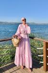 Bade Elbise Pembe Pembe