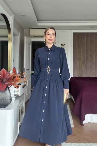 Başak Elbise Lacivert LACİVERT