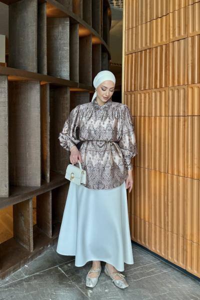 Bedriye Gömlek Bej Bej