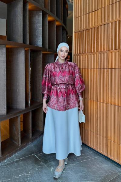 Bedriye Gömlek Pembe Pembe