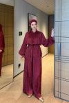 Bensu Pantolonlu Takım Bordo BORDO