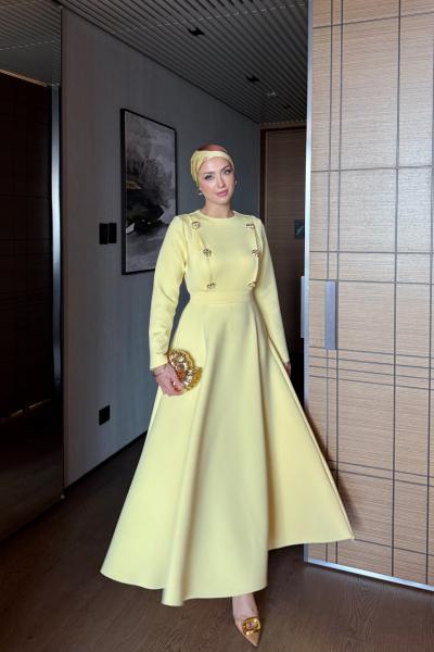 Beste Elbise Sarı Sarı