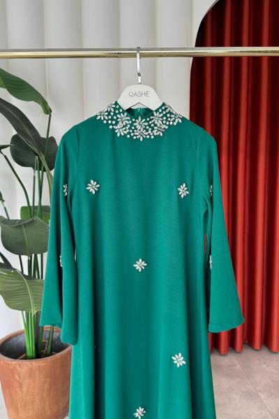 Beyza Elbise Bennetton Yeşili Bennetton Yeşili