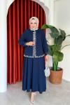 Bilge Etekli Takım Lacivert Lacivert