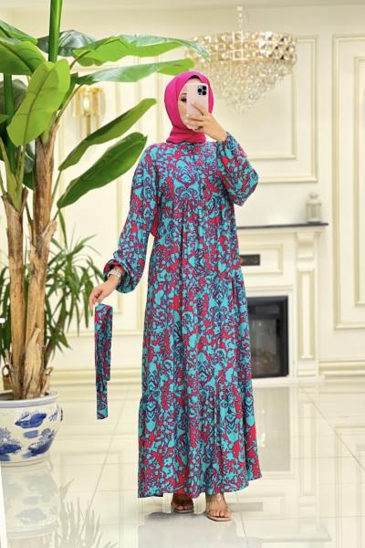 Btk Aktuna Elbise 5986 Turkuaz Turkuaz