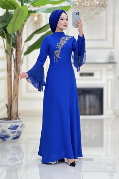 BTK Arjin Elbise 6025 Saks Mavisi Saks Mavisi