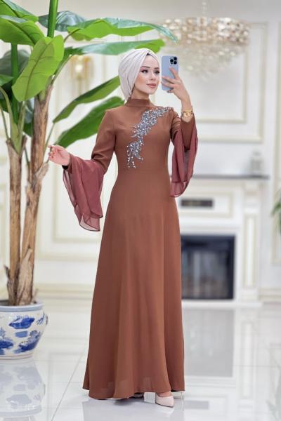 BTK Arjin Elbise 6025 Kahverengi Kahverengi
