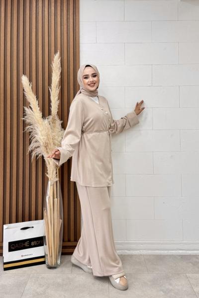 Ecrin Takım Bej Bej