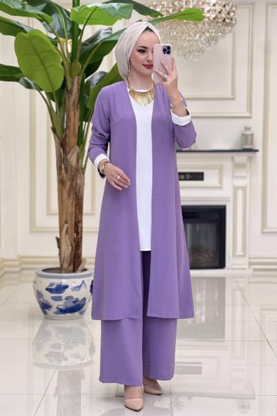 Btk Ayda 3 lü  Takım 5311  Lila Lila