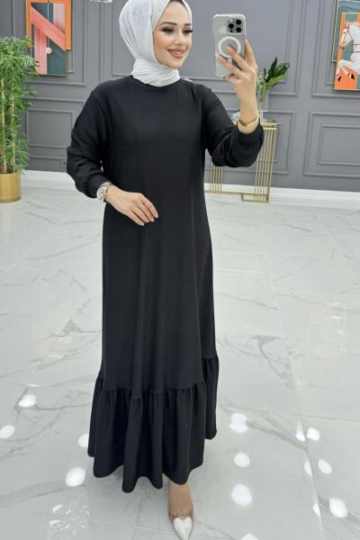 Büşra Elbise Siyah Siyah