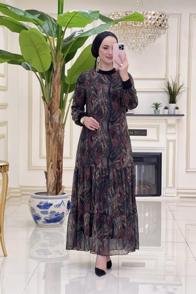 Btk Büyük Zulal Elbise 5656 Siyah Siyah